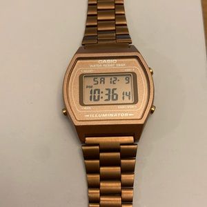 Rose gold casio